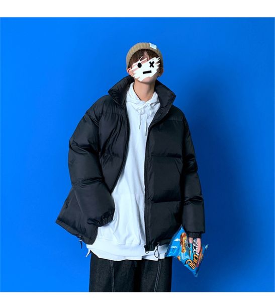 

ig qli instagram winter plus for men korean sle cotton-padded jacket loose pair read cotton jacket for women scooloy s-3xl #38#863111, Black