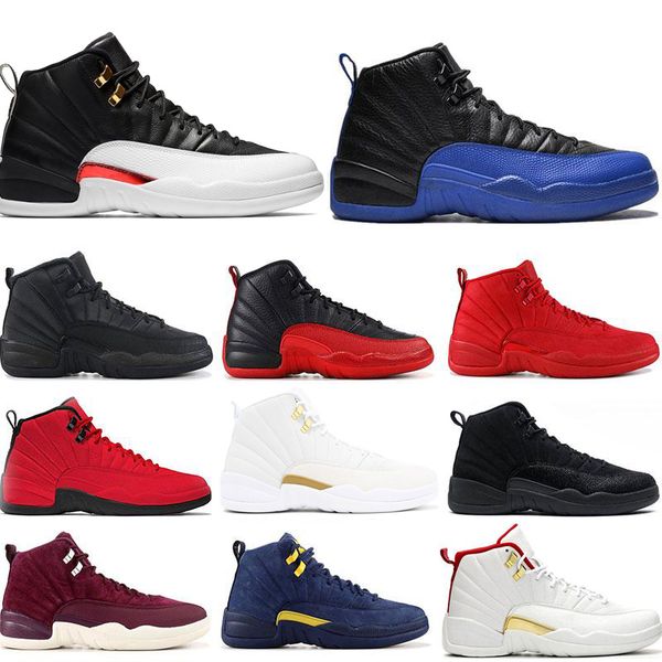 

12s new mens basketball shoe winterized wntr gym red michigan bordeaux 12 white black the master flu game royal reverse taxi sports sneaker