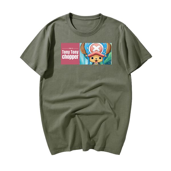 

sport anime one piece t shirt one piece tony tony chopper casual cute lovely t-shirt 2019 summer fashion casual men's t shirts