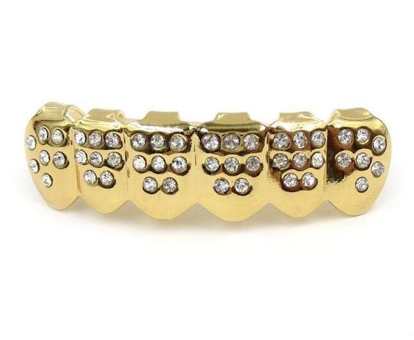 

grills hip hop gold iced out cz diamonds teeth silver hiphop jewelry gold teeth grillz rhinestone bottom grills set shiny wmtztoq, Black