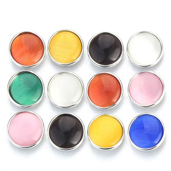 

10pcs/lot new snap button jewelry mixed real opal snap buttons fit snap bracelet bangles button jlljhz