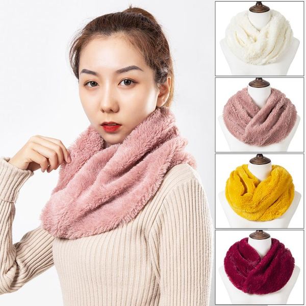 

scarves 2021 women winter scarf thicken fur imitation grass shawls downy neck bandana lady, Blue;gray