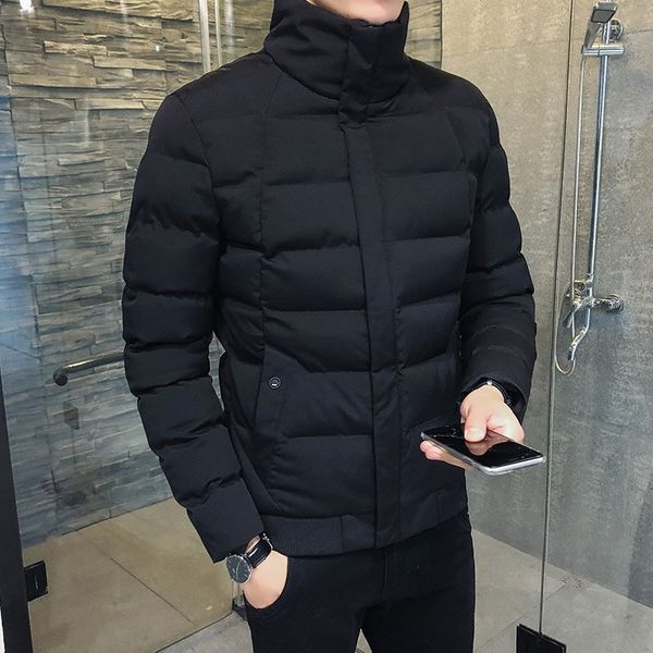 

fkae reflective designers clothes casual clothes jackets splicing pockets mens down mens winter down jackets coats man jacket silver, Black