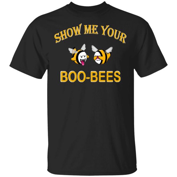

show me your boo bees halloween t-shirt black-navy for men-women-youth big tall tee shirt sport hooded sweatshirt hoodie