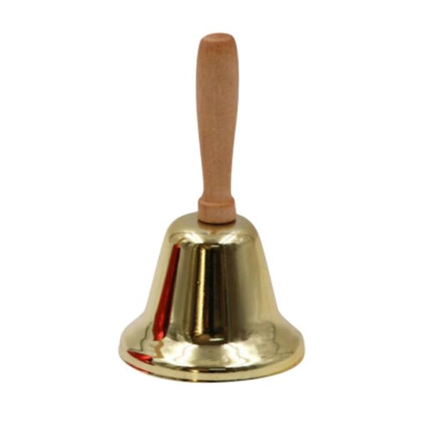 

1/2pcs classic handbells christmas hand bell new year decoration party celebrate rattle santa claus jingle bells navidad fn50