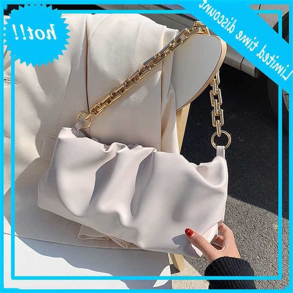 

chain fold pu leather party clutch tasks for women 2021 fashion lady shoulder bags women's travel handbags simple handbag bollocks