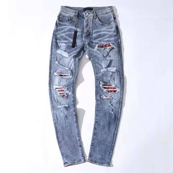 

21fw new jeans pants casual street fashion pockets warm men women couple outwear pants zdla0107, Blue