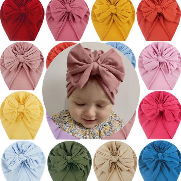 

children european style ins ruffle flower hat girls pretty headgear kids soft velvet indian hat newborn infant headbands elastic beanie caps, Blue;gray