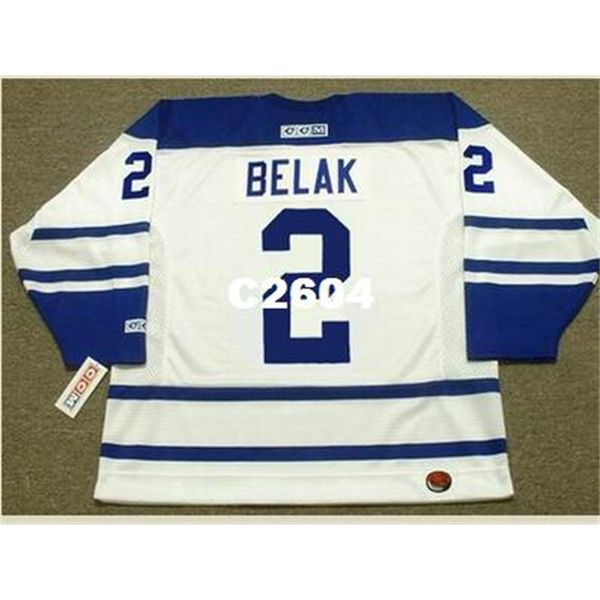 

men #2 wade belak toronto maple leafs 2002 ccm retro hockey jersey or custom any name or number retro jersey, Black