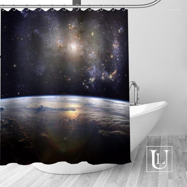 

space galaxy patterns shower curtains custom design creative shower curtain bathroom waterproof polyester fabric1