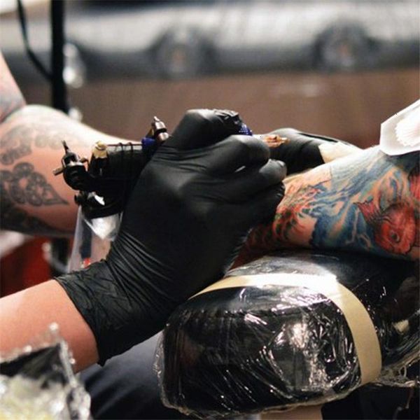 

grade disposable allergy d9yyblack wholesale waterproof food work safety nitrile gloves mechanic fast delivery