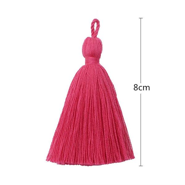 

5pcs 8cm pure cotton tassel fringe diy craft supplies jewelry curtains decor material tassel trim garments accessories tassels h jllckz