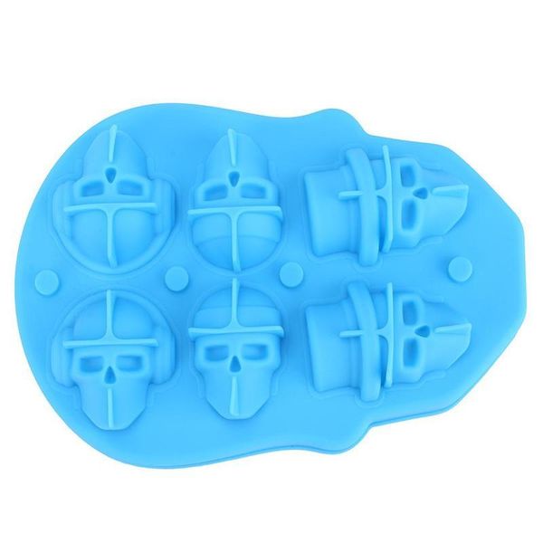 

skull ice tray 3d 6 grids whiskey ice cube sile quick-frozen mold nonstick-pan boxs for kitchen tools bbyrhp