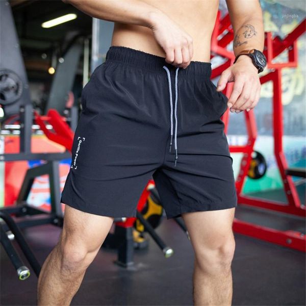 

men's big size shorts summer men's gym fitness running running shorts quick-drying breathable stretch pants1, White;black