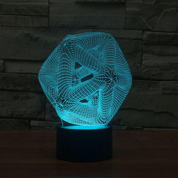 

2021 new night light color changing 3d art table lamp zmal