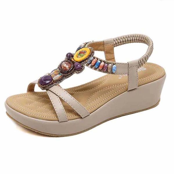 

classics women's sandalsfashion beach thick bottom sandals alphabet lady sandals leather high heel shoes 07 p17, Black