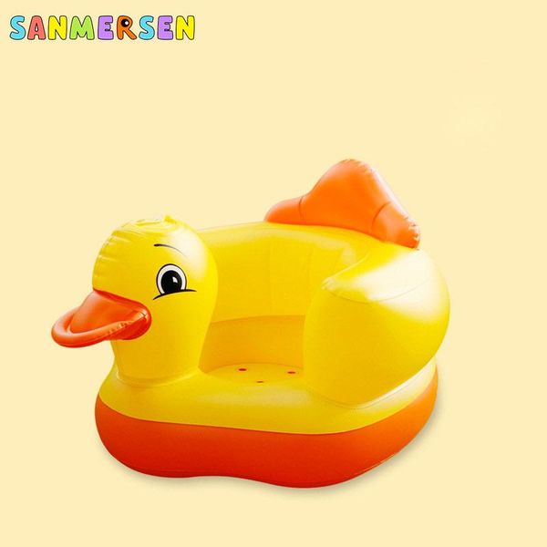 

child baby inflatable seats portable sofa chair support seat cover baby learning to sit feeding chair bathroom yellow duck sofa wmtadd