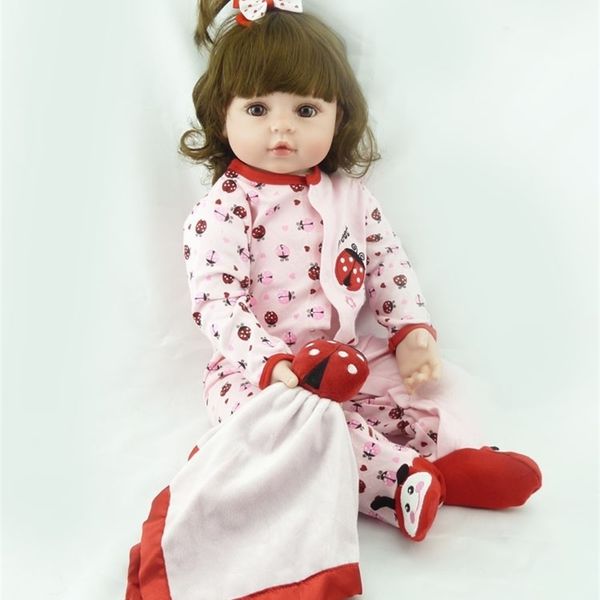 

npk bebes reborn doll 48cm soft silicone reborn baby dolls com corpo de silicone menina baby dolls doll christmas surprice y200111