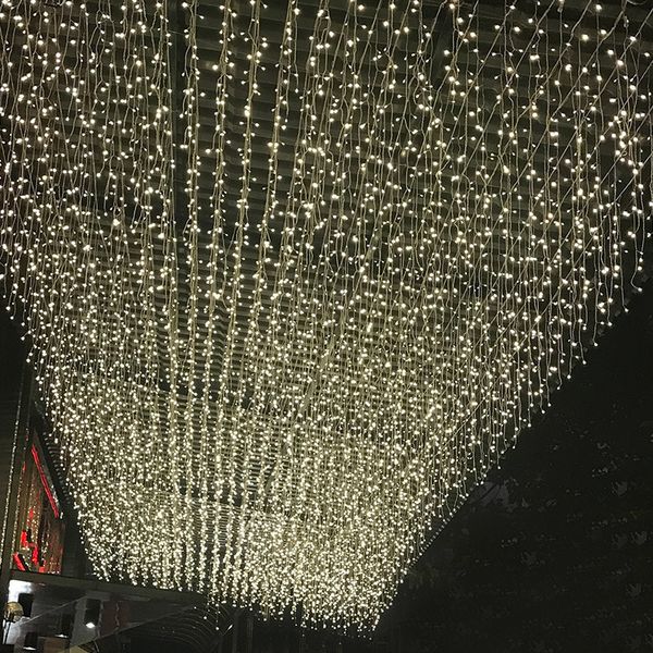 

led small color, flashing , string lights, stars, sky, waterfall, curtain stars
