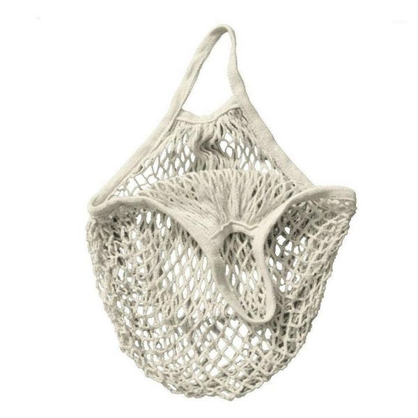 

shopping bags folding fruit storage reusable eco friendly mesh net portable bag tote outdoor handbags large capacity cotton blend1