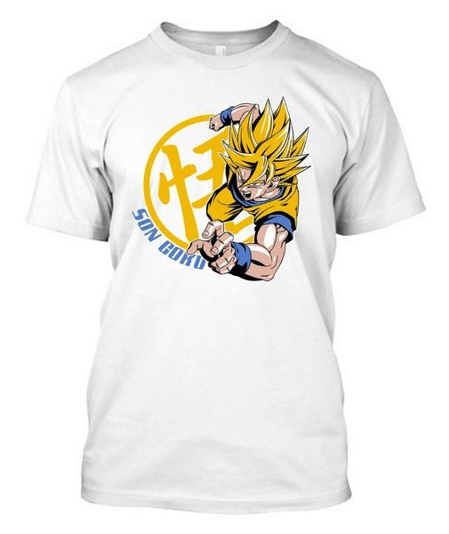 

сон гоку saiyan - пользовательская весна slim fit мужская футболка hipster o-neck популярного tops make my own тенниска спорта толстовка с к