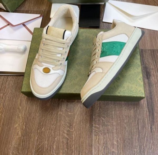 

tennis 1977 canvas casual shoes luxurys designers womens shoe italy green and red web stripe rubber sole stretch cotton low mens sneakers, Black