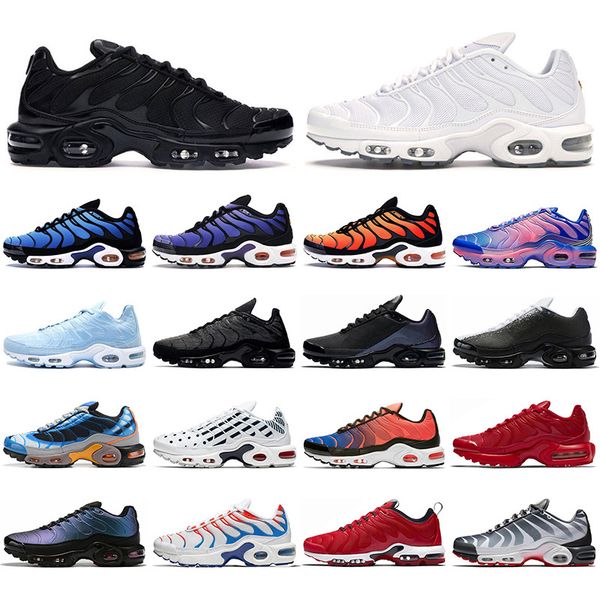 

tn кроссовки для мужчин, женщин chaussures тройной черный белый синий желтый psychic яркий оранжевый всего женихами тренер спорта на открыто