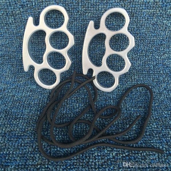 

new gilded thick 13mm steel brass knuckle duster color black plating silver hand tool clutch 574qd ww265