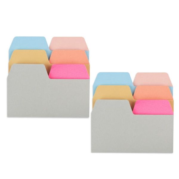 

180 sheets index tabs paper, assorted sizes & colors index divider sticky notes