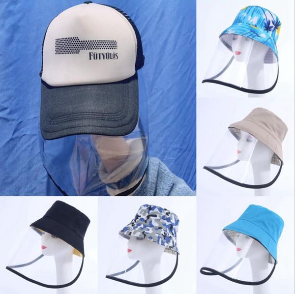 

dust shield anti hat plastic clear mask fisherman hats 10 colors reusable splash proof face masks ooa7766