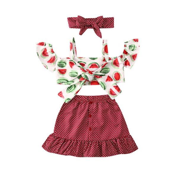 

2020 новая мода 3шт повседневный baby girl -плеча tops + свободные брюки леггинсы + оголовье летней одежды наборы расклешенные брюки, White