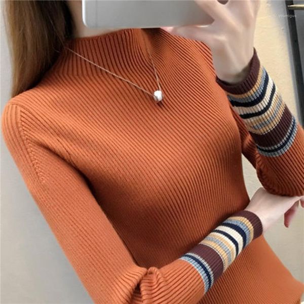 

jberss korean fashion knitted turtleneck sweater women pullover autumn winter pullover women sweaters jumper pull femme1, White;black