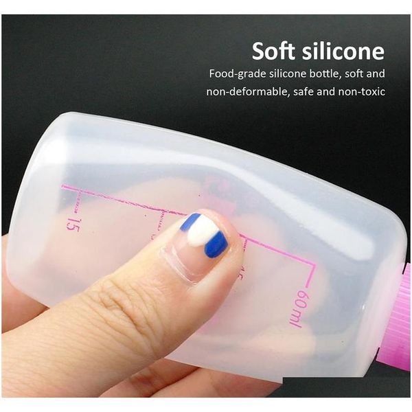 

60ml puppy kitten feeding bottle pet dog cat bady nursing water milk animal baby feeder with cleaning brush qylqoq dh_seller2010