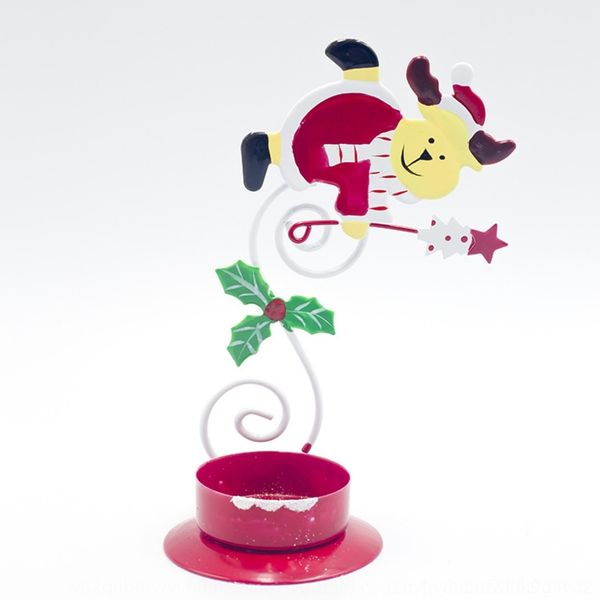 

ax0n4 xibao ornamentscandlestick decorative products painted ornaments christmas table accessoriesiron and candlestick christmas dining new