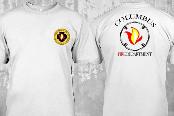 

new columbus ohio fire department division of fire show duty rescue printed casual solid color hooded sweatshirt hoodie men t shirt