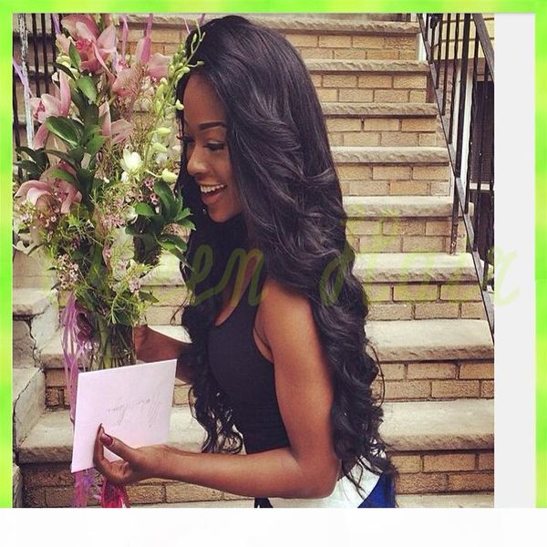 

передний парик body wave 4.5x5 silk base полный парики шнурка silk верхний шнурок с волосами младенца отбеленные узлы, Black;brown