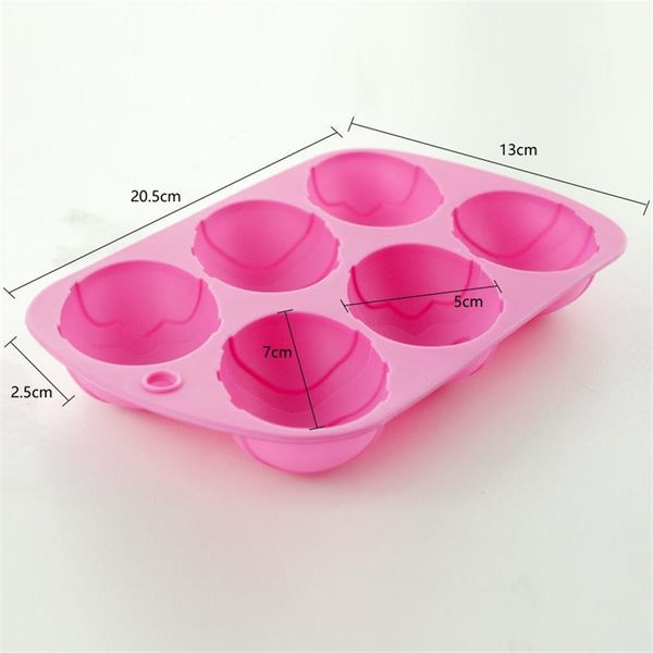 

eco-friendly bar dining 6 cavity easter egg shaped bakeware mould dessert silicone cake baking diy easter chocolate mold cake