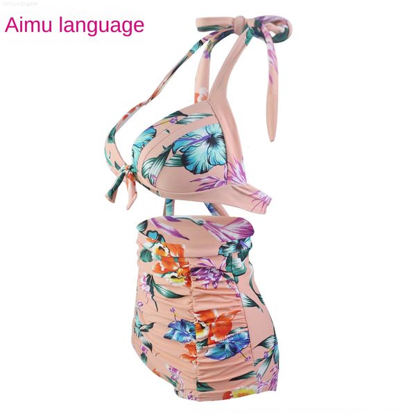 

new women's 1wmge waist high split 2020 bikini beach swimsuit upf50 + uv resistance, White;black