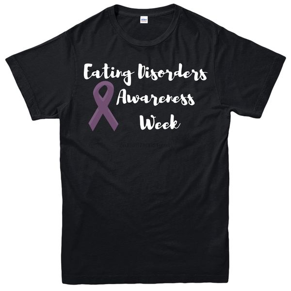 

eating disorders awareness week t-shirt ribbon enamel badge tee sport hooded sweatshirt hoodie