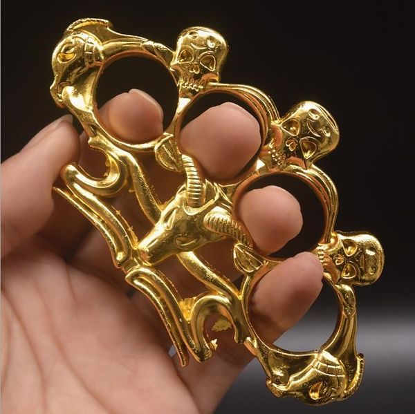

self-defense weapon sheep skeleton hand support iron four-finger tiger finger buckle ring festival hand buckle martial arts fight boxing rin