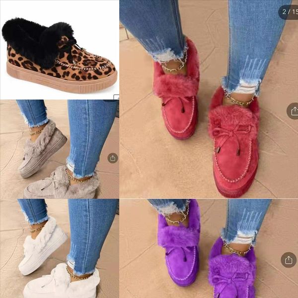 

uwdna cotton plus velvet and snow boots winterhomecartoon slippers,autumn animalsplush slipperskeep warmindoor cotton slippersmop women&#039, Black