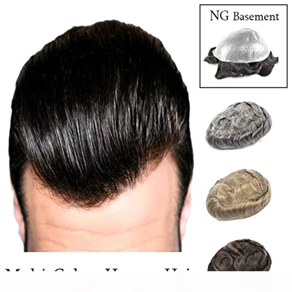 

ultra thin skin film multi цветы кусок next generation человеческого волос mens волос тупею poly основание замена система незначительные wav, Black