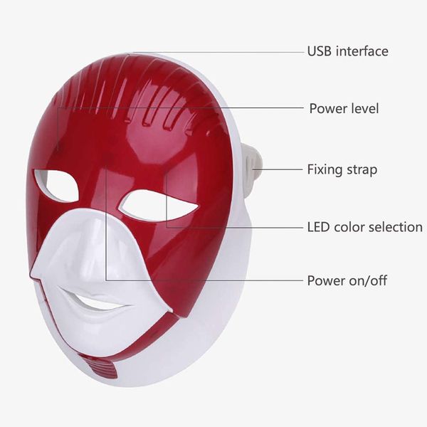

2020 new home&ampsalon use four colours light pn skin whitening facial rejuvenation multifunction pdt led mask