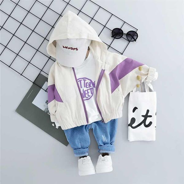 

clothing sets wenwendexingfu autumn baby girls clothes suits toddler infant hooded coats t shirt pants children casual costume1, White