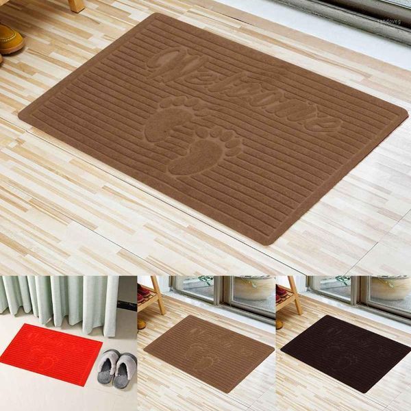

40x60cm anti-slip front door mat printed flannel anti-slip floor mat washable entrance carpet entrance doormat rug home decor1