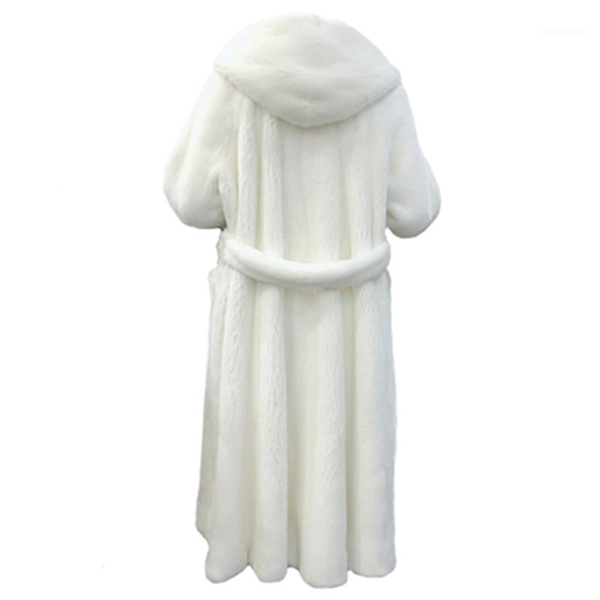 

hooded female young models 2020 winter fashion new thick warm coat loose luxury fur overcoat as13711, Black
