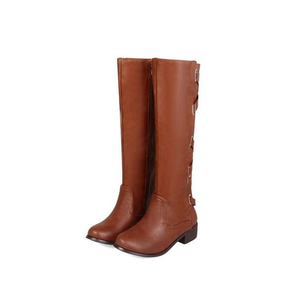 

boots blxqpyt low price sales autumn winter knee thigh high womens heel side zipper shoes woman quality size 35-43 9903, Black