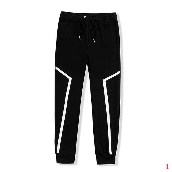 

fashion men pants for spring autumn 2021 new mens casual jogger pants streetwear sports joggers letter printed pants m-2xl, Black