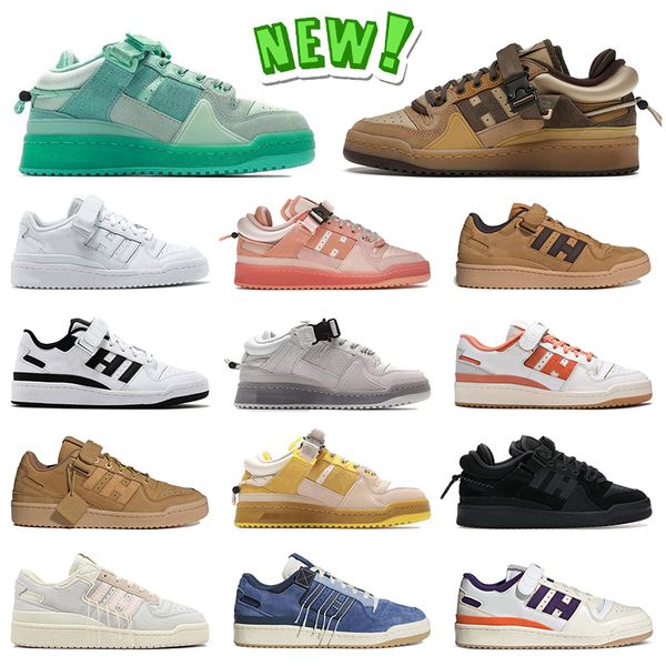 

new arrival adds forum low x bad bunny running shoes for mens women buckle brown triple white wheat hazy copper suns crew navy outdoor sport