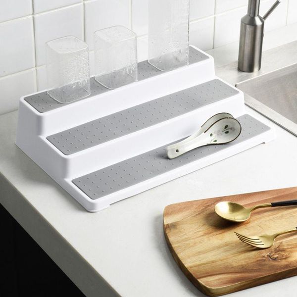 

3-tier spice rack modern design waterproof and non skid shelf kitchen organizer for pantry cabinet or countern14 20dropoship